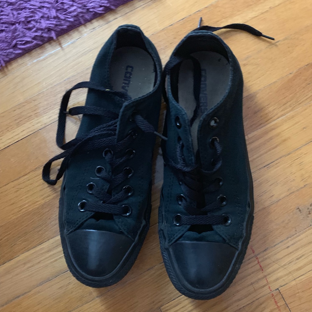 All Black Converse